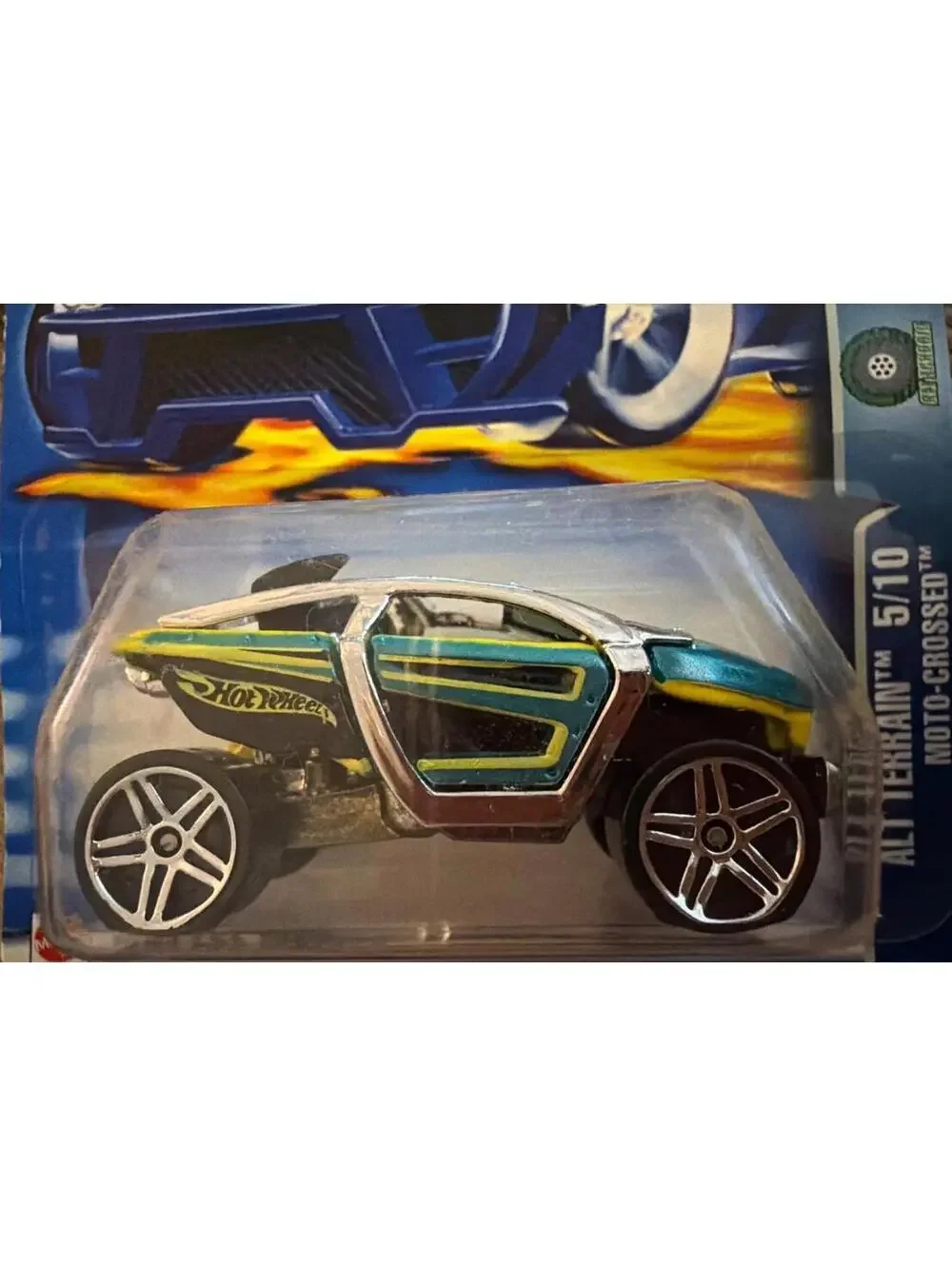 Hot Wheels Moto-Crossed 5/10 Die-Cast Car In Blister Pack All Terrain Model 1:64